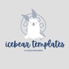 Logo of telegram channel icebearrawrrtemplates — icebear templates ʕ•́ᴥ•̀ʔ™