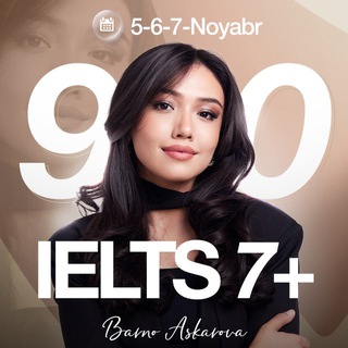 Telegram kanalining logotibi ielts7_masterklass — Start: 24-Noyabr l IELTS 7  l LinguaBarno