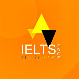 Telegram channel IELTS EDGE |all in ONE logo