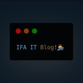 Telegram kanalining logotibi ifa_py — IFA IT Blog!👨‍💻