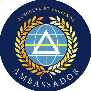 Логотип телеграм -каналу iir_ambassador — Ambassador: політико-дипломатичний клуб