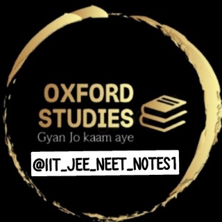 Telegram channel IIT JEE NEET NOTES logo