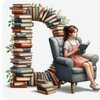 Логотип телеграм канала @iknigoteka — Читаем и играем с Динарой📚