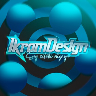 Telegram kanalining logotibi ikromdesign — IKROM DESIGN - Портфолио
