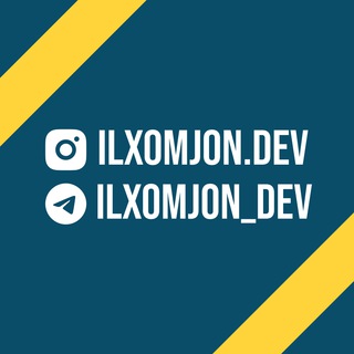 Telegram kanalining logotibi ilxomjon_dev — Ilxomjon.dev