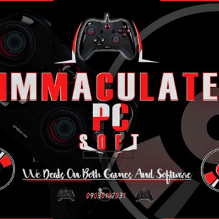 Logo of telegram channel immaculatepcsoft — Immaculate pc software and gaming update