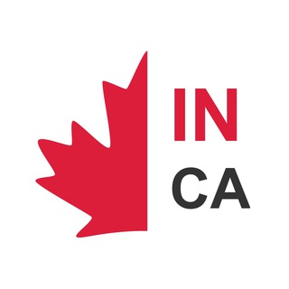 Логотип телеграм канала @in_ca — IN-CA Визы и иммиграция в Канаду🇨🇦