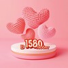 Логотип телеграм канала @in1580love — в 1580 любят