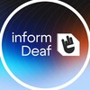 Логотип телеграм канала @informdeaf — informDeaf ✶