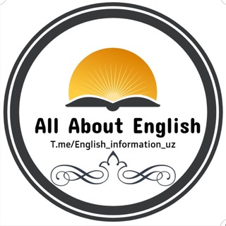Logo of telegram channel inglizchagapirish — All About English