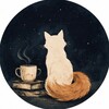 Логотип телеграм канала @inkfoxstories — Чернильный Лис 🦊