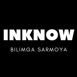 Telegram channel INKNOW - bilimga sarmoya! logo