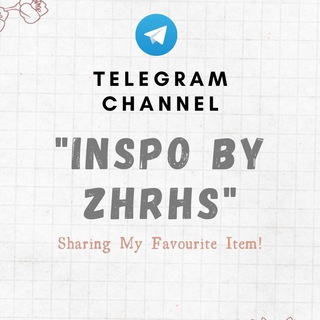 Logo saluran telegram inspobyzhrhs — INSPO BY ZHRHS✨