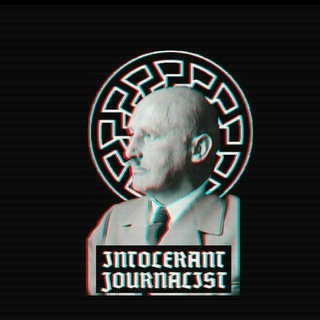 Логотип телеграм -каналу intolerant_journalist — INTOLERANT JOURNALIST