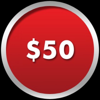 Логотип телеграм канала @invest50perweek — 50$ в неделю | Эксперимент