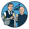 Логотип телеграм канала @investpuzir — Инвестируем в пузырь 📈🍾🥂