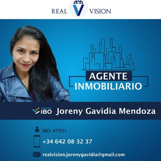 Logotipo del canal de telegramas invierteeninmuebles - @Realvision_JorenyGavidia