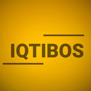 Telegram channel Iqtiboslar rasmiy logo