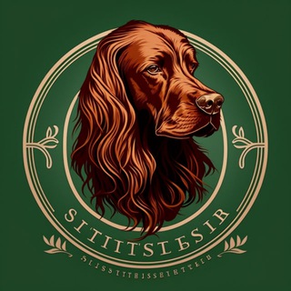 Логотип телеграм канала @irishsetterdog — Руня Собакина ирландский сеттер