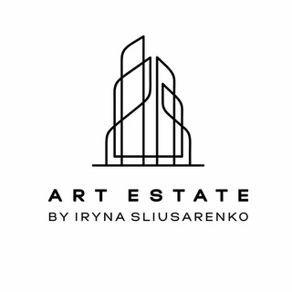 Логотип телеграм -каналу isartestate — Art Estate by Iryna Sliusarenko