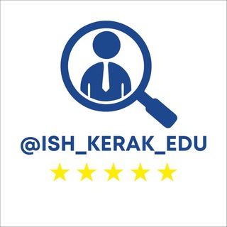 Telegram kanalining logotibi ish_kerak_edu — ISH KERAK EDU | BARCHAGA IMKON