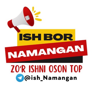 Telegram kanalining logotibi ish_namangan — NAMANGAN ISH | Rasmiy