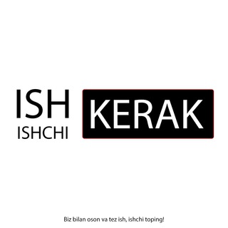 Telegram channel Ish kerak ishchi kerak logo