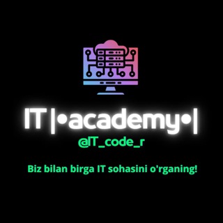 Telegram kanalining logotibi it_code_r — IT |•academy•|®