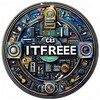 Логотип телеграм канала @it_for_free — ИТ на "Халяву"