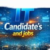 Логотип телеграм -каналу itcandidatesua — IT Candidates and jobs 💙💛🇺🇦