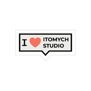Логотип телеграм -каналу itomychstudio — ITOMYCH про розробку і фінтех