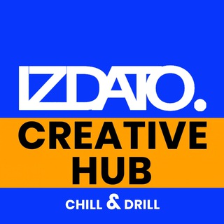 Логотип телеграм канала @izdatohub — IZDATO. | CHILL & DRILL CREATIVE HUB