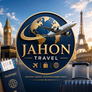 Telegram kanalining logotibi jahon_travel — _ JAHON _ TRAVEL _✈️
