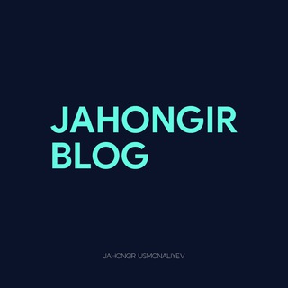 Telegram kanalining logotibi jakhongirblog — Jahongir | Blog