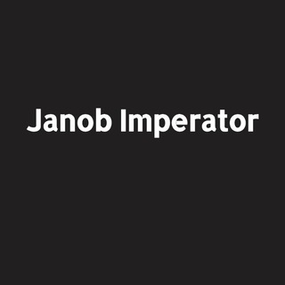 Telegram kanalining logotibi janob_imperator — Janob Imperator