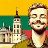 Логотип телеграм канала @jauki_kalba — Уютный литовский