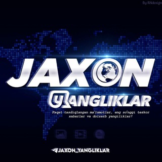 Telegram kanalining logotibi jaxon_yangliklar — Jaxon Yangiliklar | Rasmiy kanal