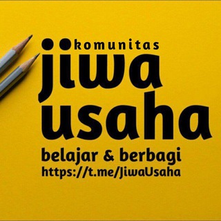 Logo saluran telegram jiwausaha — JiwaUsaha (komunitas)