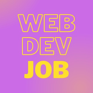 Логотип телеграм канала @job_webdev — Работа — вёрстка и фронтенд