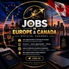 Logo of telegram channel jobsineuropeandcanada — Jobs in Europe and Canada