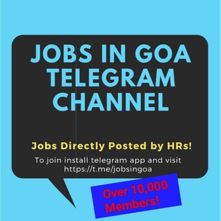 Logo of telegram channel jobsingoa — Jobs in Goa - Jobs Directly Posted by HRs