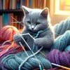 Логотип телеграм канала @joga_dlja_uma — Вязание | Идеи | Схемы узоров, описания 🧶