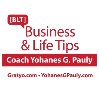 Logo saluran telegram joinblt — [BLT] Business & Life Tips by Coach Yohanes G. Pauly from GRATYO Practical Business Coaching