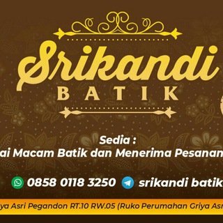 Logo saluran telegram joinchatsrikandibatik — BATIK SRIKANDI