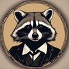 Логотип телеграм канала @jokes_and_raccoons — Енот - Анекдот