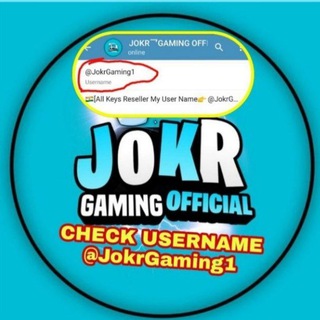 Logo of telegram channel jokrgamingofficial — JOKR ❤️ GAMING OFFICIAL