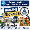 Telegram kanalining logotibi jondortanlov — Jondor maktab, DMTT vakant ish o'rinlari
