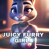 Логотип телеграм канала @juicyfurrygirls — Juicy furry girls🔞