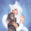 Logo of telegram channel julikulidolls — OOAK by JuliKuliDolls and cat