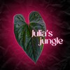 Логотип телеграм канала @jullias_jungle — Julia's jungle | Юля и растения